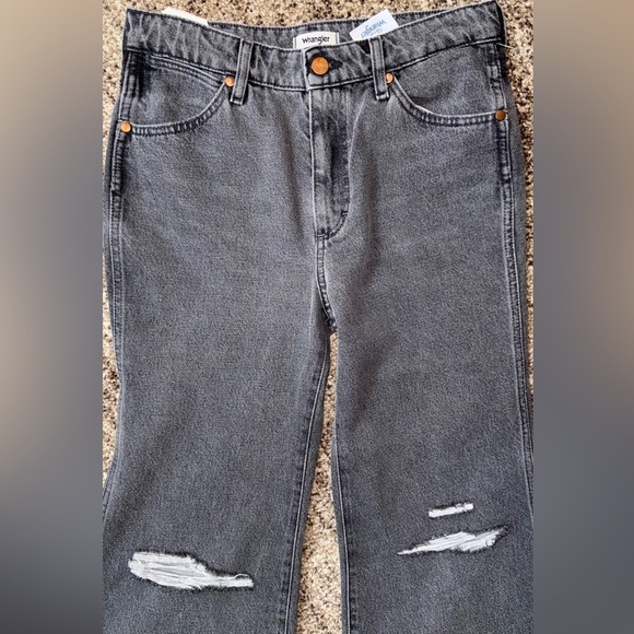 WRANGLER Women's Heart Patch Wanderer Flare Jeans NWT FESTIVAL ANTHRO COWGIRL 26 - Picture 3 of 12